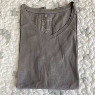 ムジルシリョウヒン(MUJI (無印良品))の無印良品　半袖VネックTシャツ　XS(Tシャツ(半袖/袖なし))