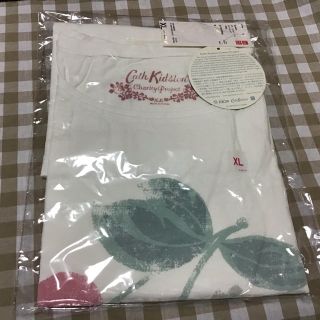 キャスキッドソン(Cath Kidston)のキャスキッドソンCath kidson XL半袖ＵＴさくらんぼ柄オフホワイト白(Tシャツ(半袖/袖なし))