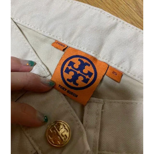 Tory Burch(トリーバーチ)の【お値下げ】TORY BURCHパンツXS✨オフホワイト✨ レディースのパンツ(カジュアルパンツ)の商品写真