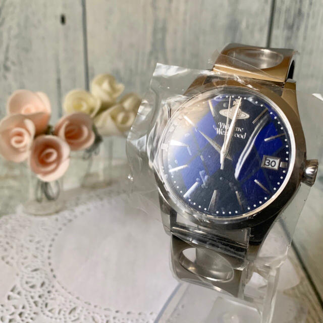 安価 腕時計 ヴィヴィアン 【未使用品】vivienne - Westwood Vivienne アーガイル メンズ ネイビー 腕時計(アナログ)