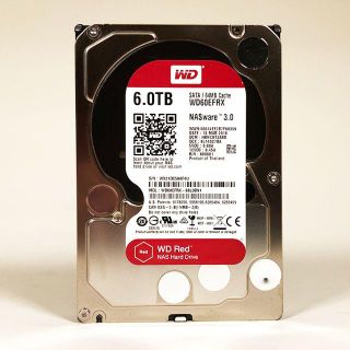 WD NAS向けHDD 6TB+USB3.0対応外付けHDDケース(PC周辺機器)