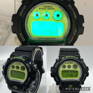 ジーショック(G-SHOCK)のCASIO G-SHOCK クレイジーカラーブラックグリーン DW-6900CS(腕時計(デジタル))