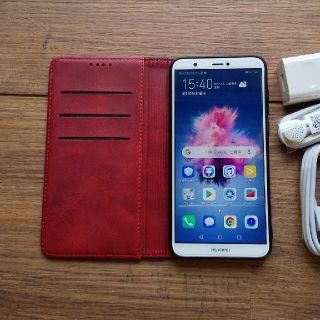 HUAWEI nova lite 2 ゴールド 手帳型ケース コンセント等(スマートフォン本体)