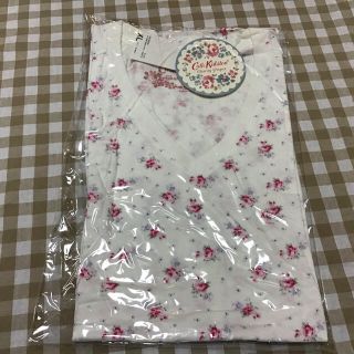 キャスキッドソン(Cath Kidston)のキャスキッドソンCath kidson サイズXL花柄オフホワイト白半袖T(Tシャツ(半袖/袖なし))