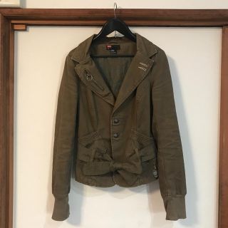 ディーゼル(DIESEL)のジャケット Sサイズ ディーゼル カーキ(ミリタリージャケット)