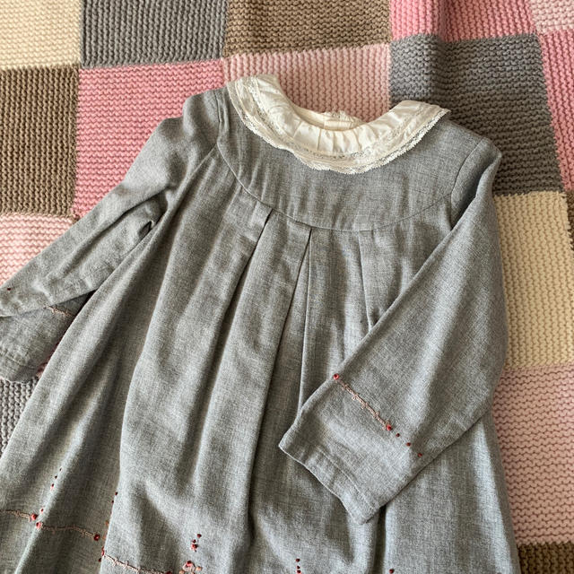 Bonpoint(ボンポワン)のボンポワン    フリル襟　ブラウス　2a キッズ/ベビー/マタニティのキッズ服女の子用(90cm~)(ブラウス)の商品写真