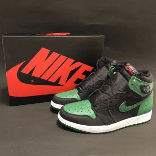 【新品】ナイキ エアジョーダン1 RETRO HIGH  PINE GREEN (スニーカー)