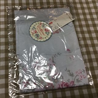 キャスキッドソン(Cath Kidston)のキャスキッドソンCath kidson サイズXL半袖Ｔシャツ花柄ライトブルー(Tシャツ(半袖/袖なし))