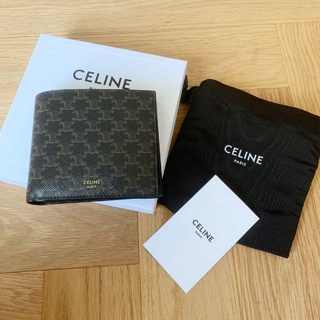 celine - 新品 CELINE ウォレット 小銭入れ付き 二つ折 財布 トリオンフの通販 by RM's shop｜セリーヌならラクマ