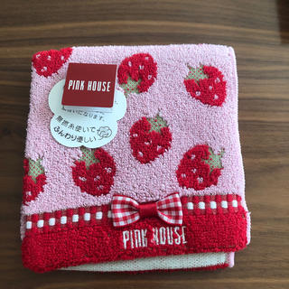 ピンクハウス(PINK HOUSE)のPINK  HOUSE  タオルハンカチ☆新品未使用(ハンカチ)