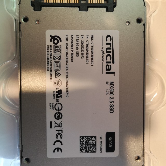 SSD Crucial SSD MX500 500GB 2