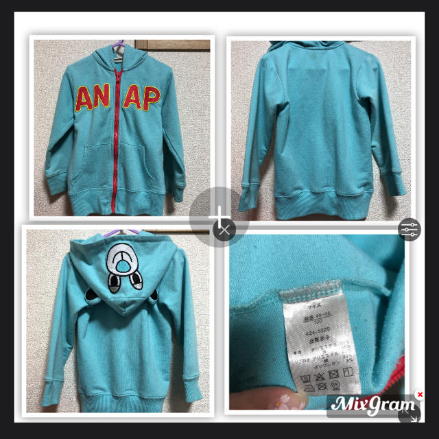 ANAP Kids(アナップキッズ)の★☆ANAP kidsキャラパーカー☆★ 100㌢ キッズ/ベビー/マタニティのキッズ服男の子用(90cm~)(ジャケット/上着)の商品写真