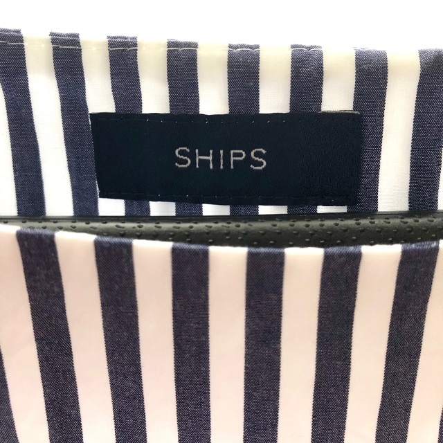 SHIPS for women(シップスフォーウィメン)の☆pon様専用☆【SHIPS】ストライプ　ゴムスリーブ　半袖　ブラウス レディースのトップス(シャツ/ブラウス(半袖/袖なし))の商品写真