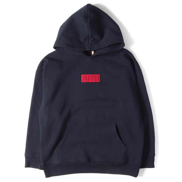 KITH Classic Logo Williams II Hoodie 紺 M