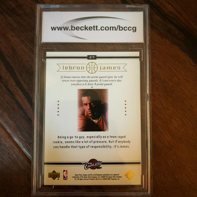 【送料込】レブロン・ジェームス選手のグレーディングカード！#27 エンタメ/ホビーのトレーディングカード(シングルカード)の商品写真