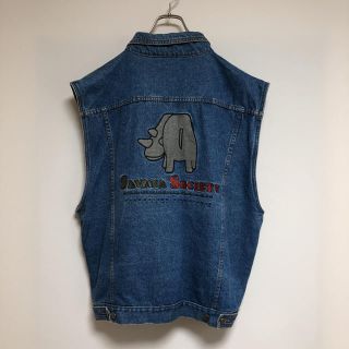 アメリヴィンテージ(Ameri VINTAGE)の古着 90s SAVANASOCIETY デニムベスト ベスト サイ(ベスト)