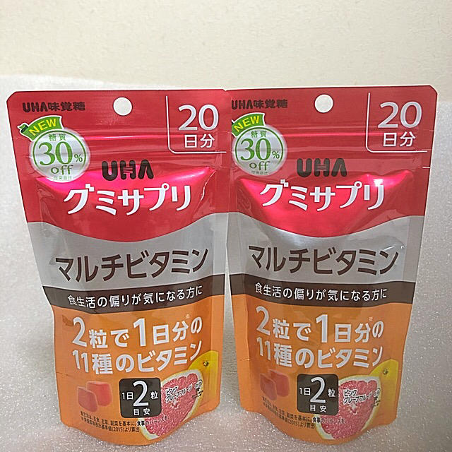 UHA味覚糖(ユーハミカクトウ)のUHA味覚糖 UHAグミサプリ マルチビタミン2袋 食品/飲料/酒の健康食品(ビタミン)の商品写真