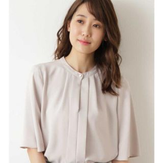 ナチュラルビューティーベーシック(NATURAL BEAUTY BASIC)のともちゃん様専用⭐️10%off⭐️ブラウス(新品、グレージュ)ナチュラル(シャツ/ブラウス(長袖/七分))