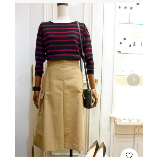 ANGLOBAL SHOP(アングローバルショップ)の【Marisol 掲載】FORDMILLS / カーゴスカート　34 ベージュ レディースのスカート(ひざ丈スカート)の商品写真