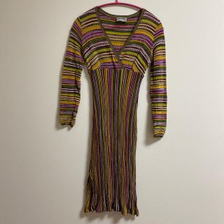 ミッソーニ(MISSONI)のニットワンピース(ミニワンピース)