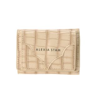 アリシアスタン(ALEXIA STAM)のALEXIASTAM LogoMiniWalletBeige(財布)