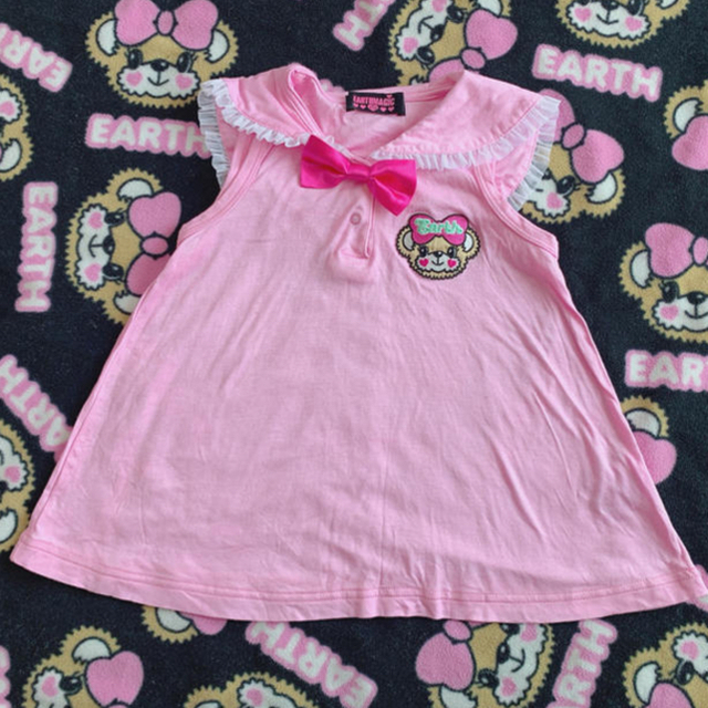 EARTHMAGIC(アースマジック)のEARTH MAGIC 110cmセット キッズ/ベビー/マタニティのキッズ服女の子用(90cm~)(Tシャツ/カットソー)の商品写真