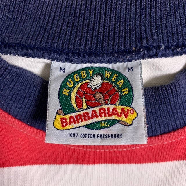 Barbarian(バーバリアン)のバーバリアン 長袖Tシャツ スウェット ビックボーダー 三色 トレフォイル メンズのトップス(スウェット)の商品写真