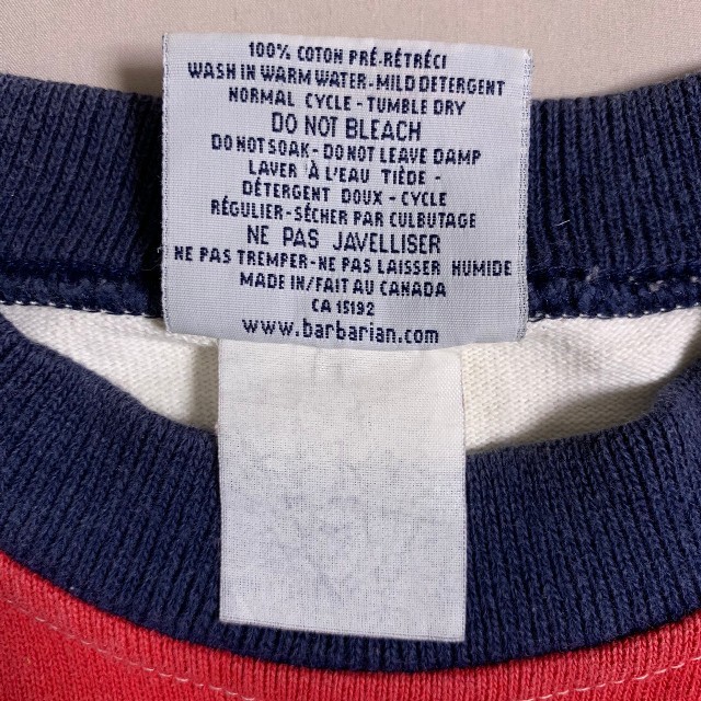 Barbarian(バーバリアン)のバーバリアン 長袖Tシャツ スウェット ビックボーダー 三色 トレフォイル メンズのトップス(スウェット)の商品写真