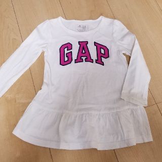 ベビーギャップ(babyGAP)の【Gap】ロゴ入り長袖チュニック(Ｔシャツ)