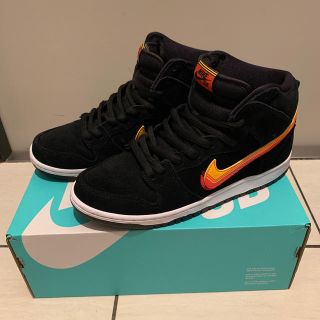 ナイキ(NIKE)のNIKE SB DUNK HIGH PRO BLACK/TEAM ORANGE(スニーカー)