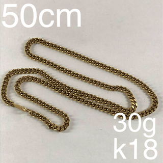 k18   YG 喜平ネックレス　30g 50cm  18金(ネックレス)