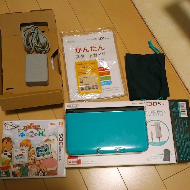 ターコイズブルー3DSLLとゲームソフト