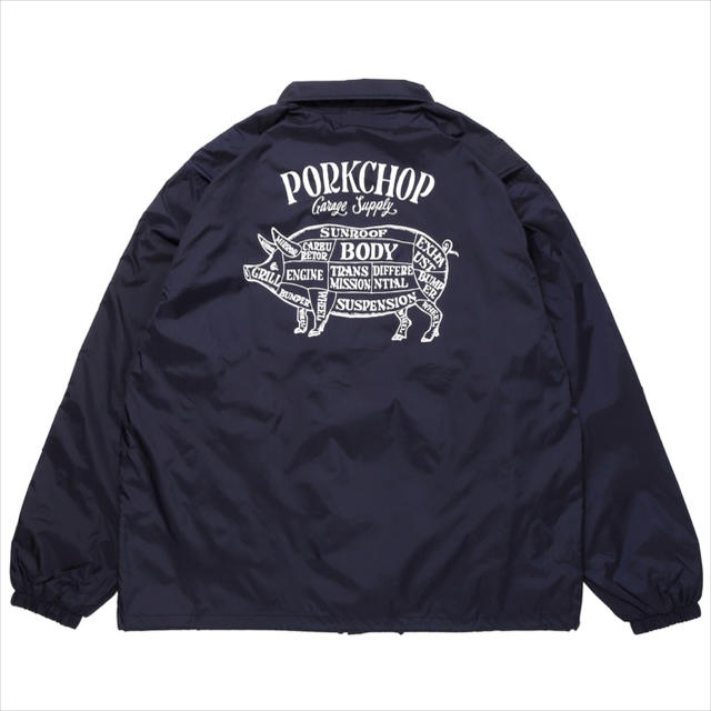 porkchop コーチジャケット ネイビー