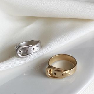 トゥデイフル(TODAYFUL)のBelt matte gold ring No.347(リング(指輪))