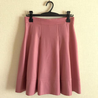 クイーンズコート(QUEENS COURT)のクイーンズコート♡ピンク色の膝丈スカート(ひざ丈スカート)