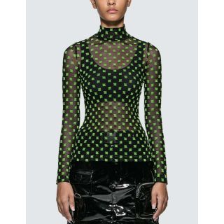 バレンシアガ(Balenciaga)のミスビヘイブ　Monogram Mesh Top(キャミソール)