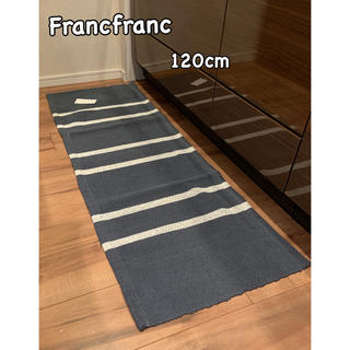 フランフラン(Francfranc)のFrancfranc  ベーシック  ロングマット✩.*˚ブルー(キッチンマット)