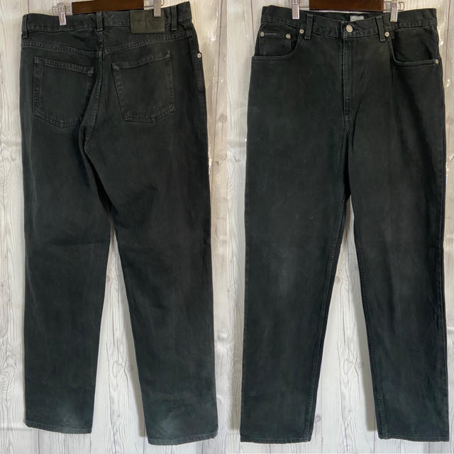Calvin Klein(カルバンクライン)のカルバンクライン　ブラックデニムパンツ　34サイズ　1907 メンズのパンツ(デニム/ジーンズ)の商品写真