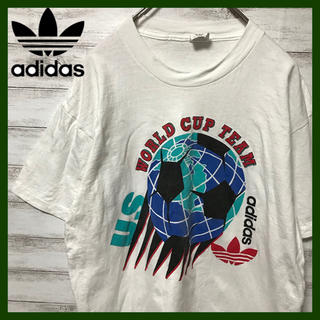 アディダス(adidas)の激レア　USA製 ビッグロゴ 94年アメリカ ワールドカップ アディダス(Tシャツ/カットソー(半袖/袖なし))