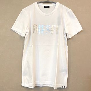 ディーゼル(DIESEL)の【新品】DIESEL ディーゼル ロゴTシャツ ホワイト 14A(Tシャツ(半袖/袖なし))