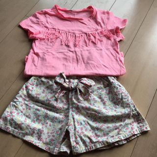 エイチアンドエム(H&M)の140サイズTシャツ➕パンツ(Tシャツ/カットソー)