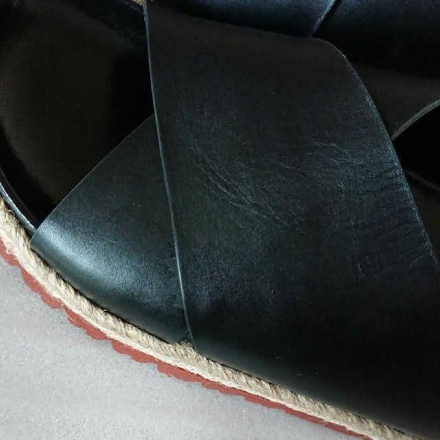 Marni(マルニ)のMARNI ★マルニ　フスベット・サンダル レザー ブラック37  レディースの靴/シューズ(サンダル)の商品写真