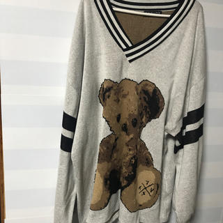 TRAVAS TOKYO クマ 熊 ニット セーター ホワイト