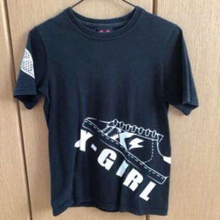 エックスガール(X-girl)のX-girl Tシャツ　ブラック　サイズ1(Tシャツ(半袖/袖なし))