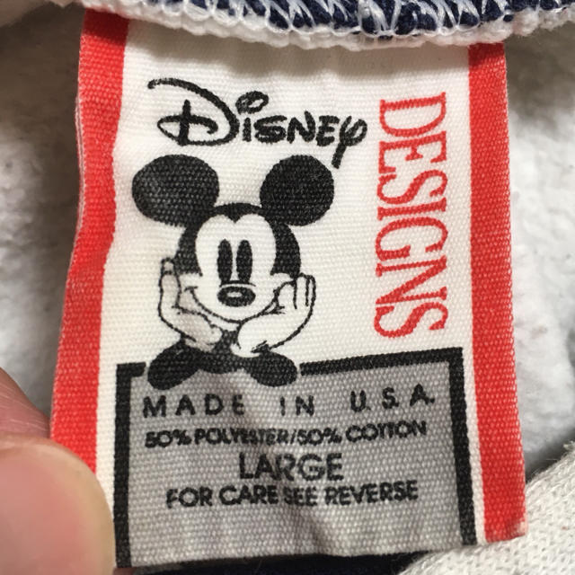 Disney(ディズニー)の激レア 90s Disney ディズニー パーカー ミッキー アメリカ製 メンズのトップス(スウェット)の商品写真