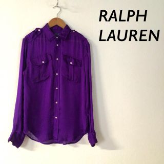 ラルフローレン(Ralph Lauren)のRALPH LAUREN シルク100% シャツ ブラウス ダブルポケット(シャツ/ブラウス(長袖/七分))