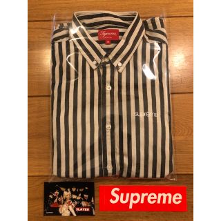 シュプリーム(Supreme)の新品 M Supreme Denim Shirt ブラックストライプ シャツ(シャツ)