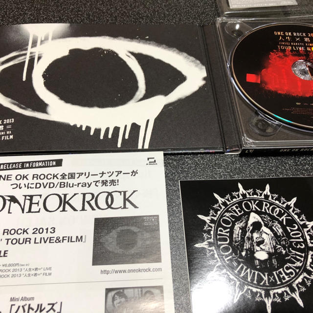 ONE OK ROCK(ワンオクロック)の【初回版LIVE DVD】ONE OK ROCK 人生×君＝ エンタメ/ホビーのDVD/ブルーレイ(ミュージック)の商品写真