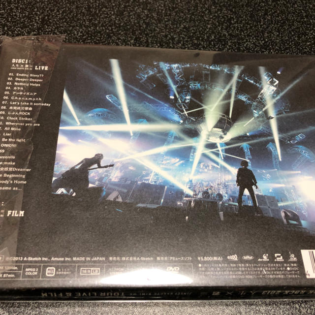 ONE OK ROCK(ワンオクロック)の【初回版LIVE DVD】ONE OK ROCK 人生×君＝ エンタメ/ホビーのDVD/ブルーレイ(ミュージック)の商品写真