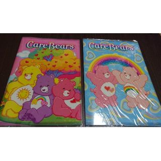 ケアベア(CareBears)のケアベア 未開封＊B5カバー付ノート 2セット(ノート/メモ帳/ふせん)